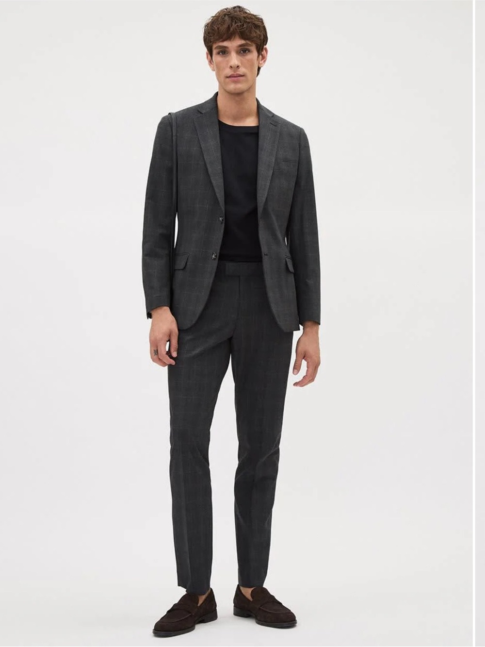 RW&Co. // Slim-Fit Dark Grey Checkered Suit